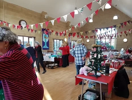 Inside Church Lench Village Hall
